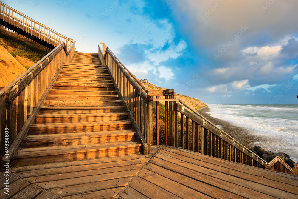 Obraz premium beach steps