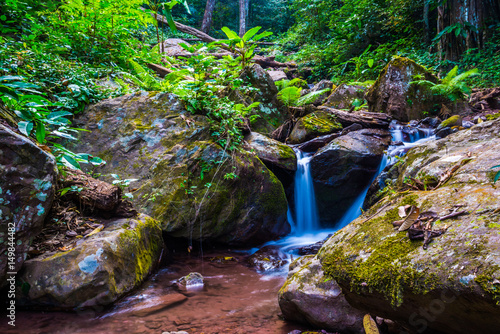 Water Flowing in Champa Thong Waterfall photo