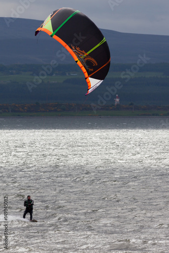 Kitesurfing on the Moray Firth near Inverness