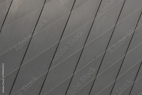 Aluminum metal/steel surface texture on building