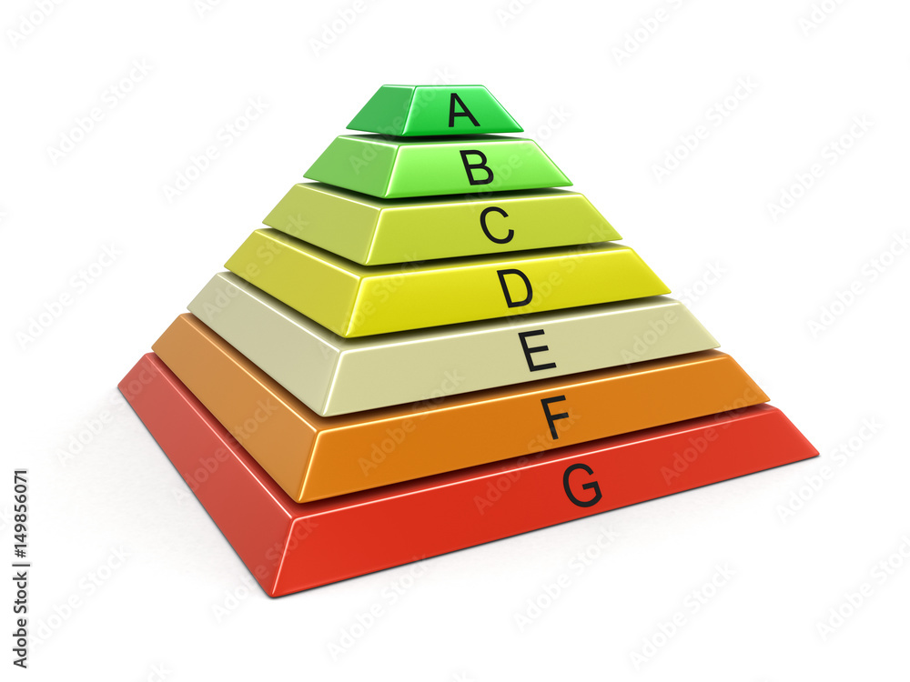 Pyramid Chart. Image with clipping path Pyramid Chart. Image with clipping path