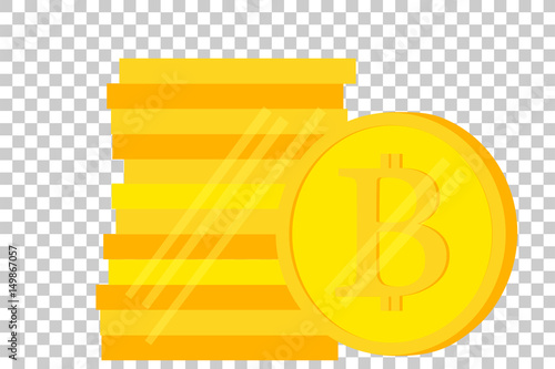 Bit Coin, at Transparent Effect Background photo