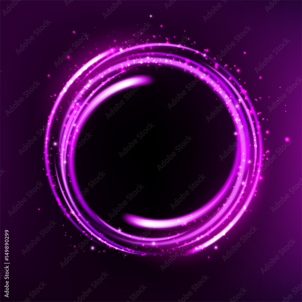 Rotating purple light shiny with sparkles, Suitable for product advertising, product design, and other. Vector illustration Rotating purple light shiny with sparkles, Suitable for product advertising, product design, and other. Vector illustration