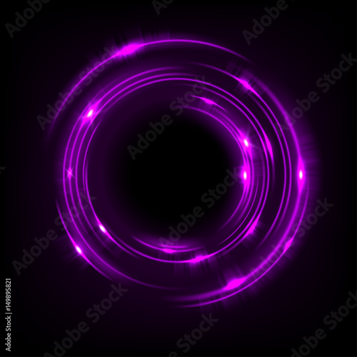 Rotating purple light shiny, Suitable for product advertising, product design, and other. Vector illustration