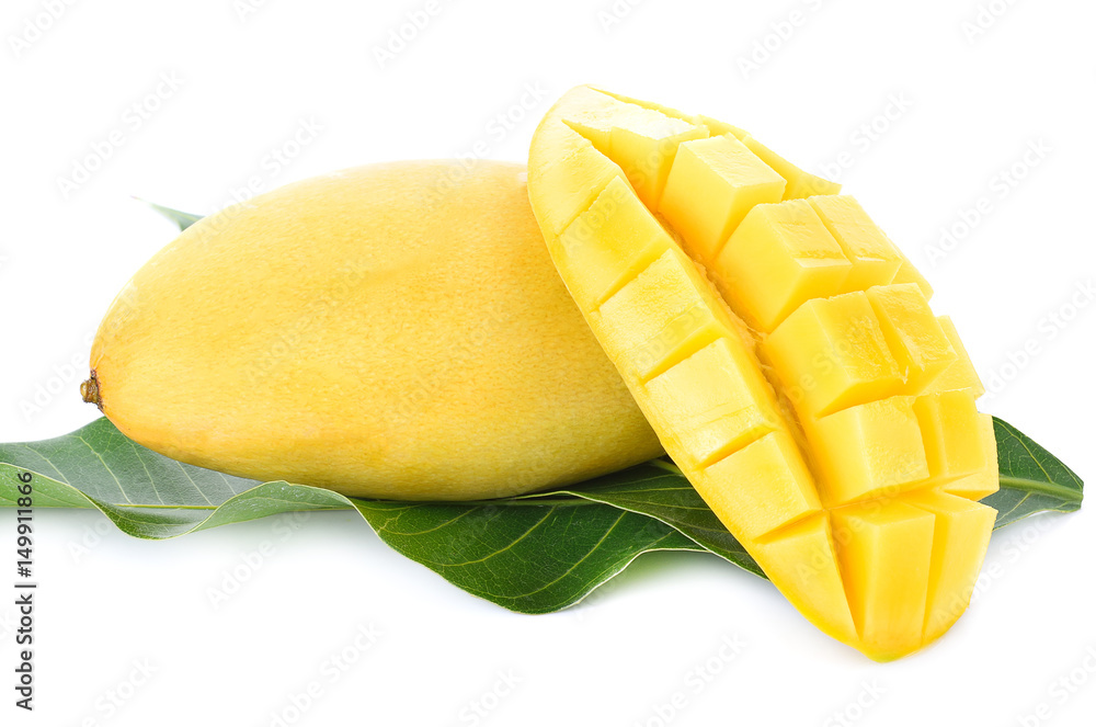 Mango on a white background Mango on a white background