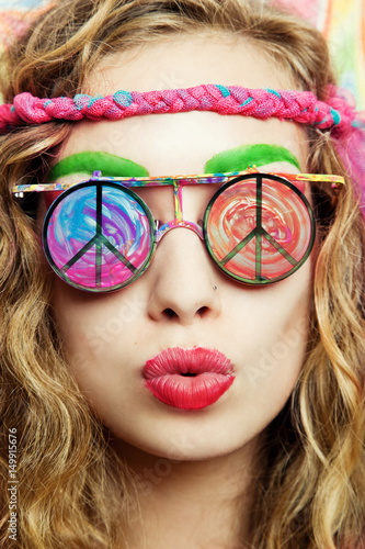 Canvas-taulu Hippie girl