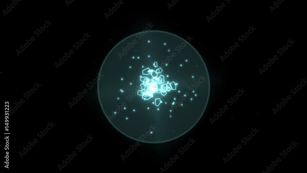 4k Abstract scifi array flying polygon debris space,microbes bacteria spores particles dust fireworks explosion background. 4k Abstract scifi array flying polygon debris space,microbes bacteria spores particles dust fireworks explosion background.