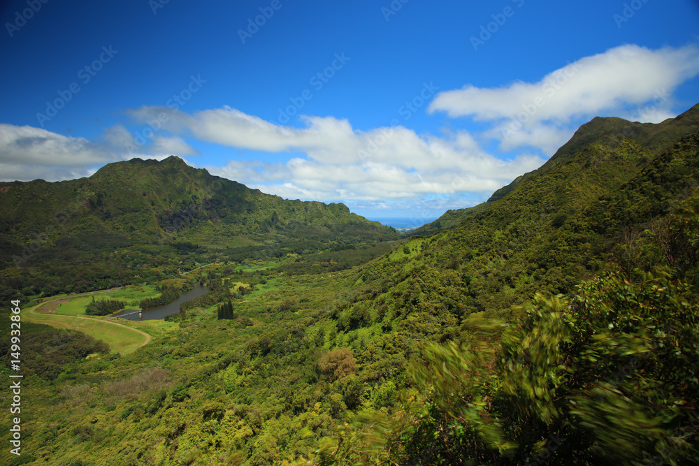 Naklejka premium Beautiful mountain valley
