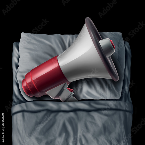 Canvas Print Snoring Concept