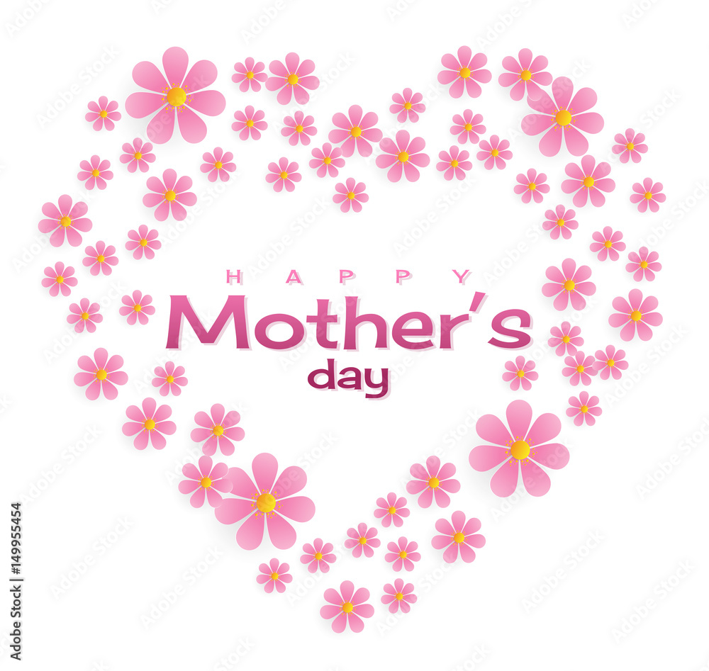 happy mother's day sweet flower background, can be use for greeting, wedding invitation, woman and valentines's day card. vector illustration happy mother's day sweet flower background, can be use for greeting, wedding invitation, woman and valentines's day card. vector illustration