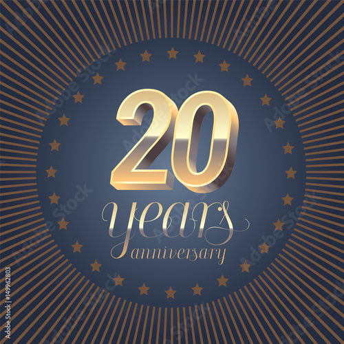 20 years anniversary vector logo