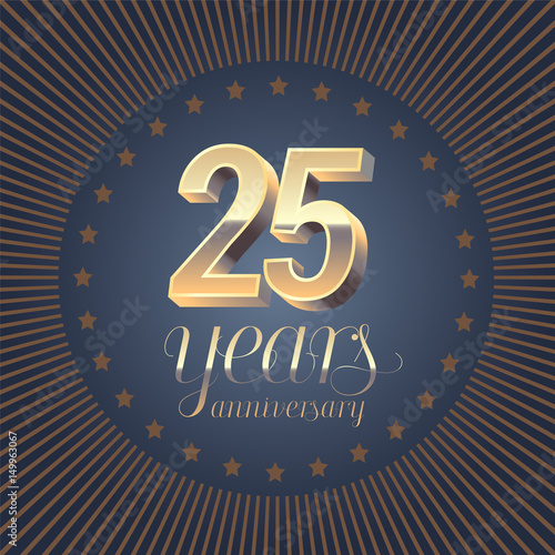 25 years anniversary vector logo