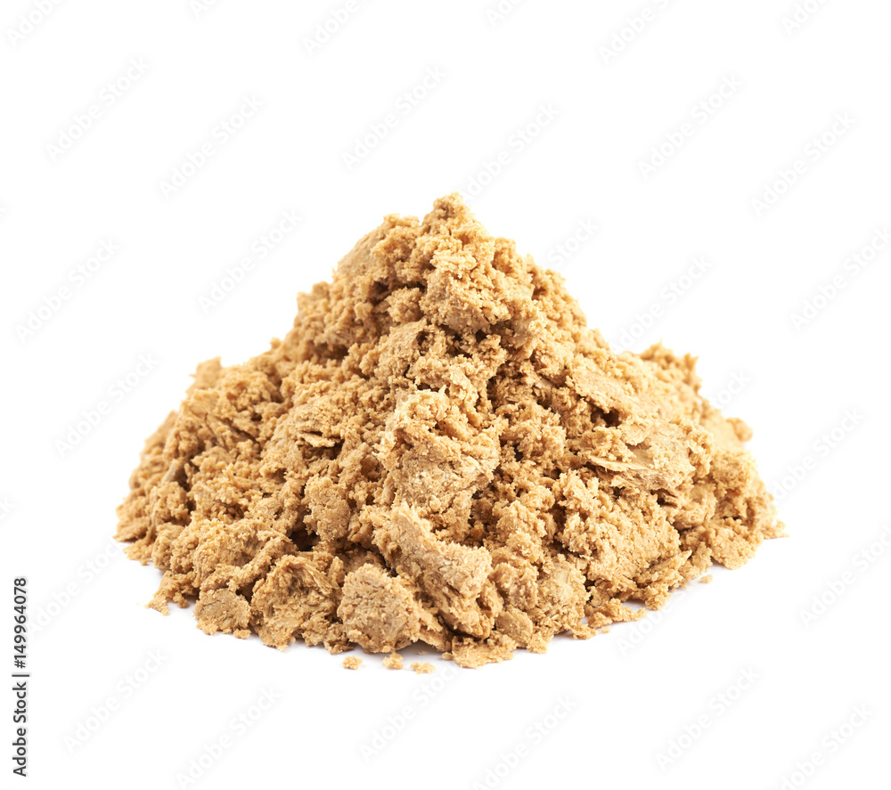 Pile of crushed halva isolated Pile of crushed halva isolated