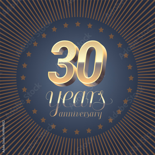 30 years anniversary vector logo