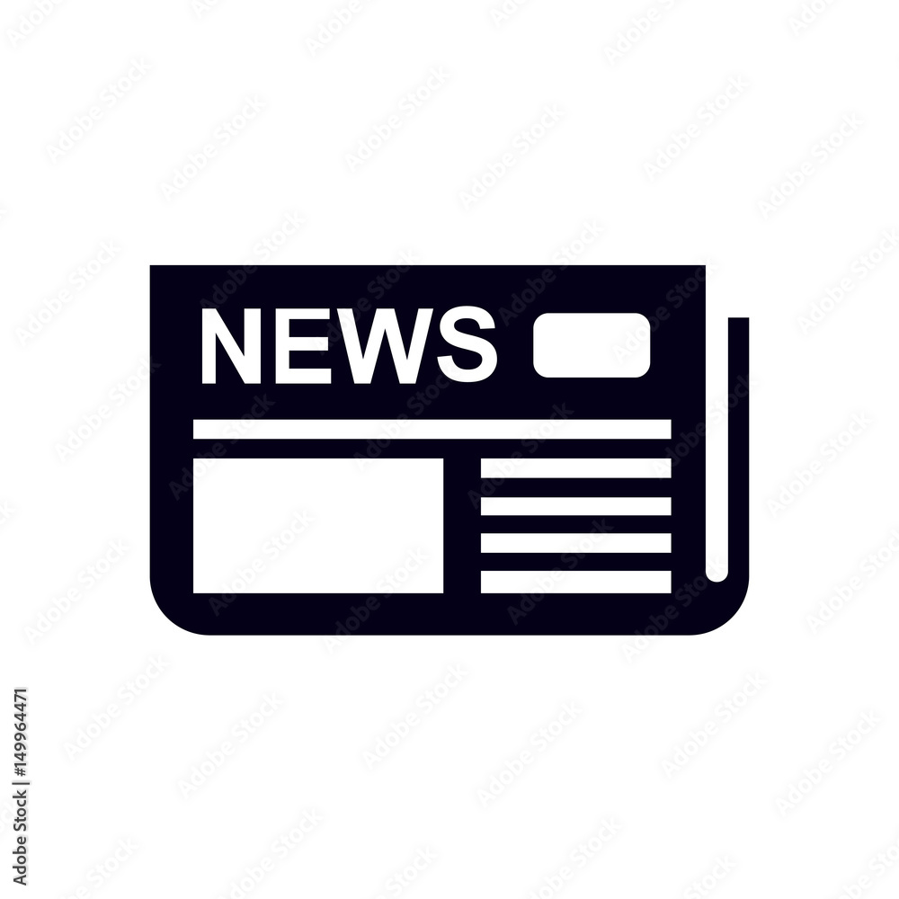 Flat design. Overview of news media, the first news page. Flat design. Overview of news media, the first news page.