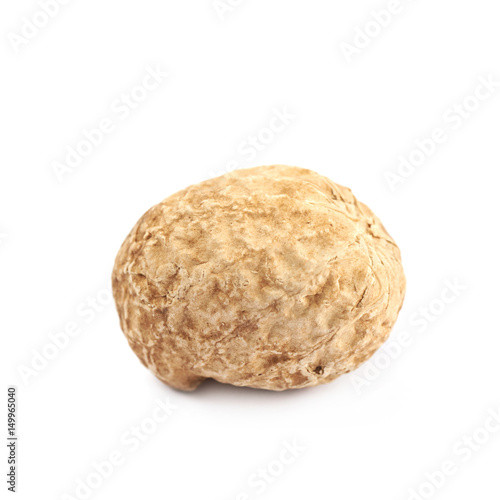 Single peanut in a shell isolated