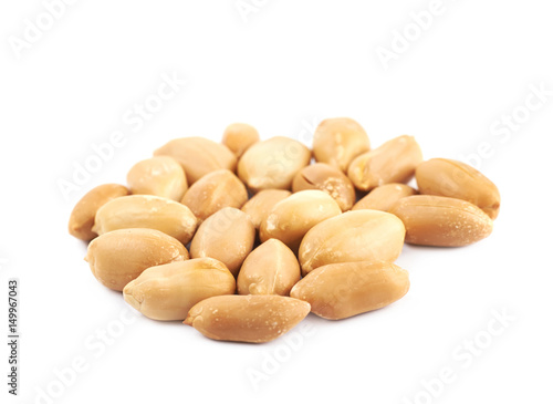 Pile of peanuts isolated