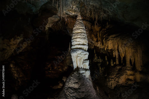 The Minaret stalagmite in Jenolan Caves' River Cave photo