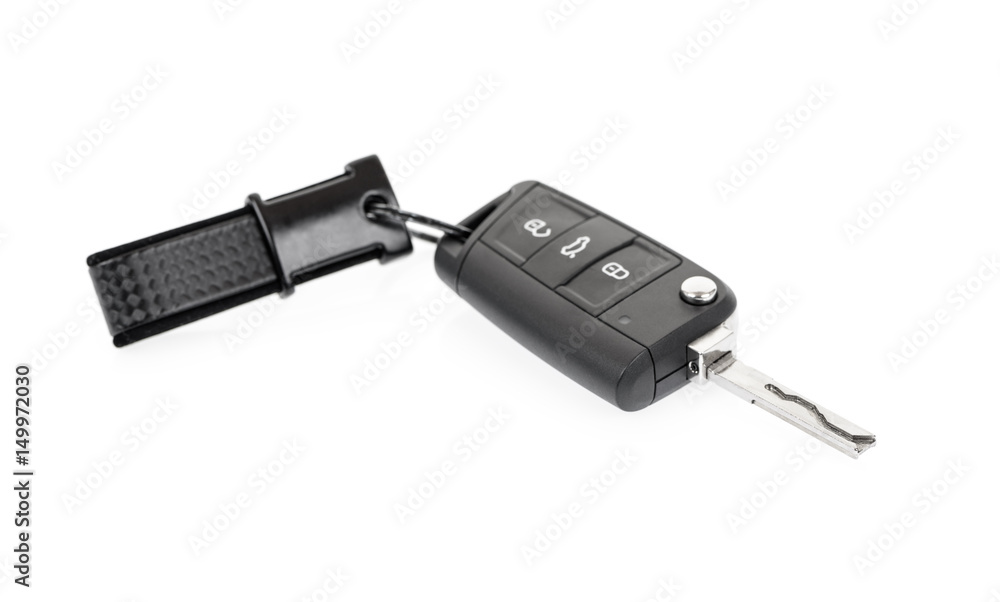 Car key isolated on white background Car key isolated on white background