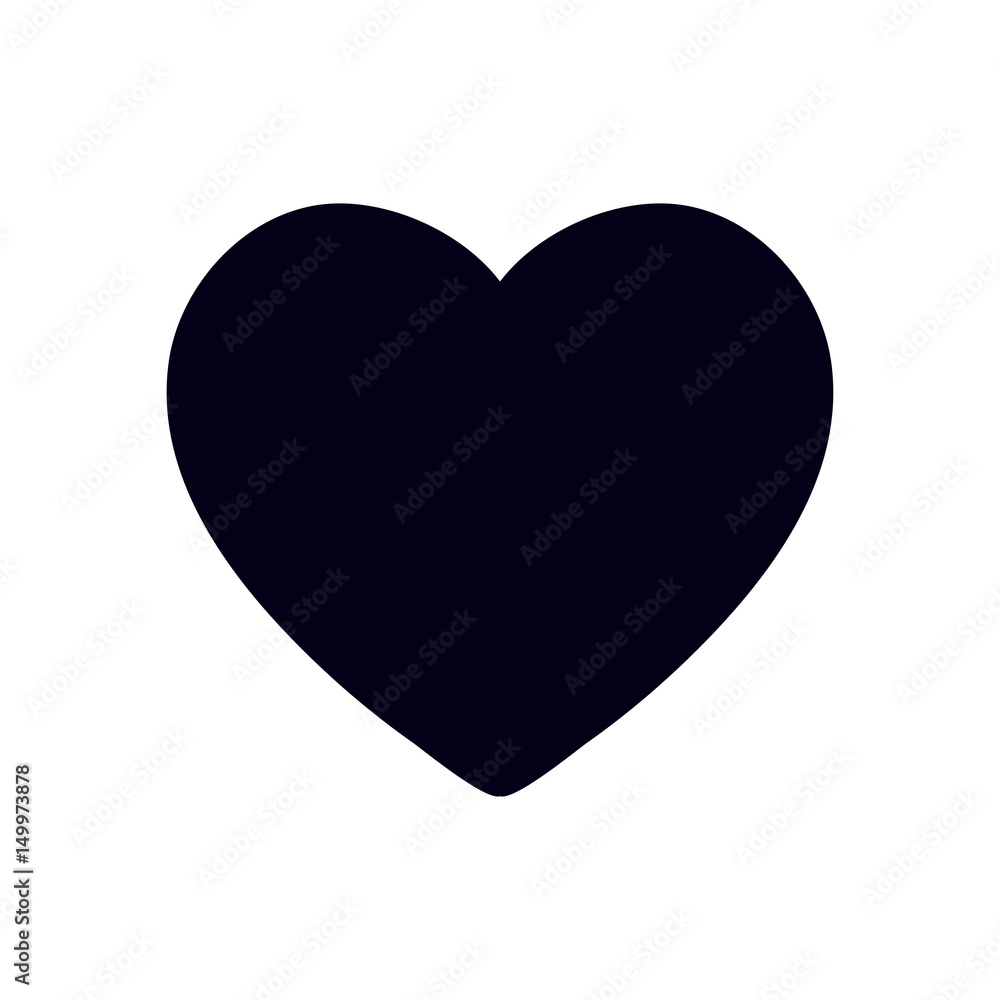 Valentine heart symbol. Sign of love. Enhance content rating.