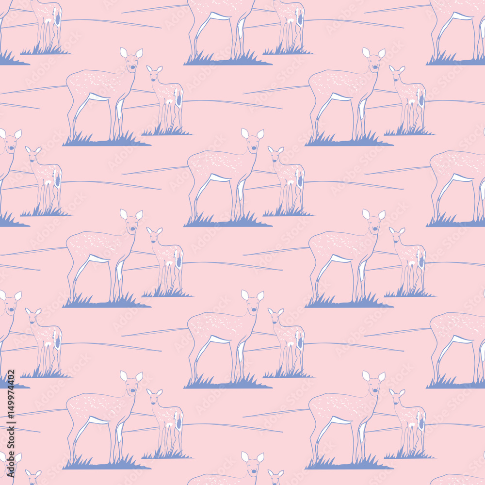 seamless pattern with deer background seamless pattern with deer background