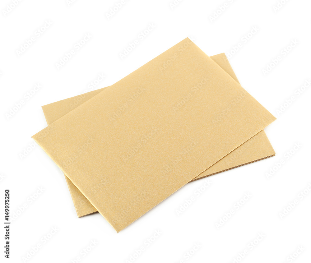 Pile of paper envelopes isolated Pile of paper envelopes isolated