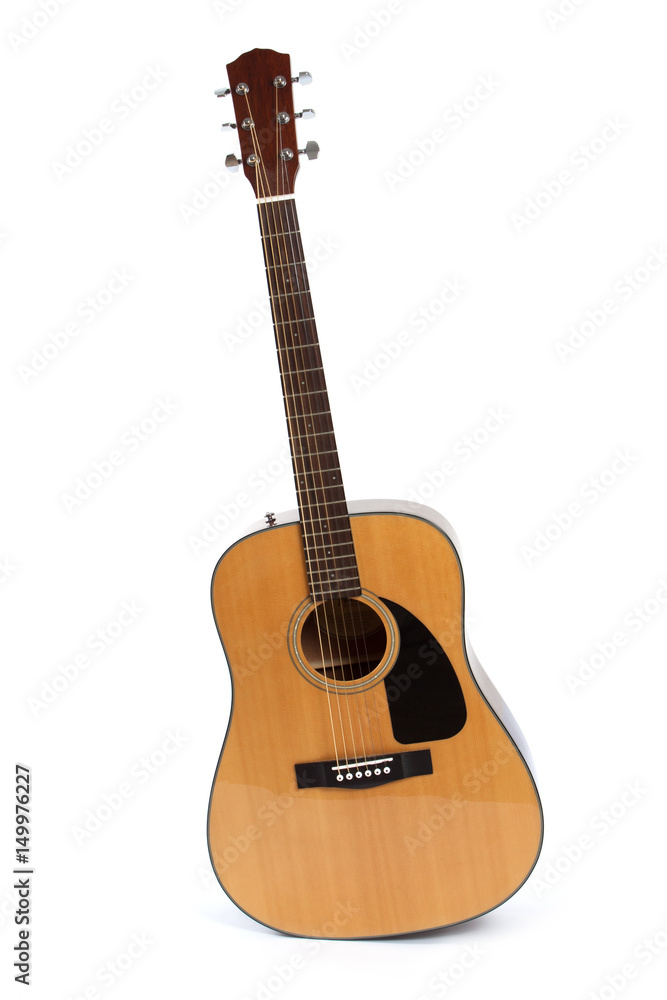 Obraz premium Guitar isolated on white background