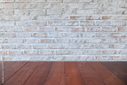 Background of old vintage dirty brick wall with peeling plaster, texture