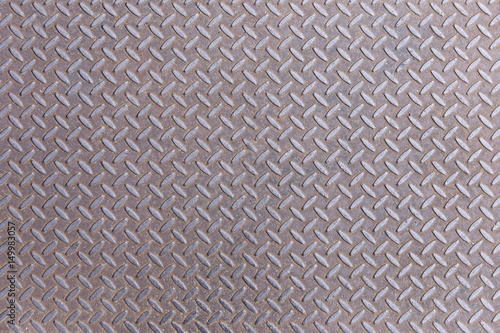 Rusty Diamond steel metal plate background