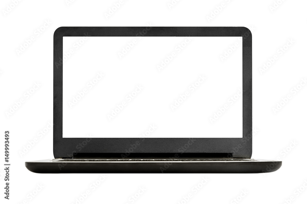 Laptop computer with blank screen Laptop computer with blank screen