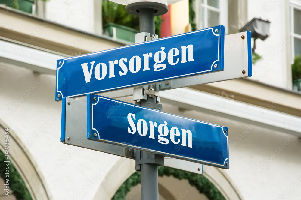 Schild 190 - Vorsorgen