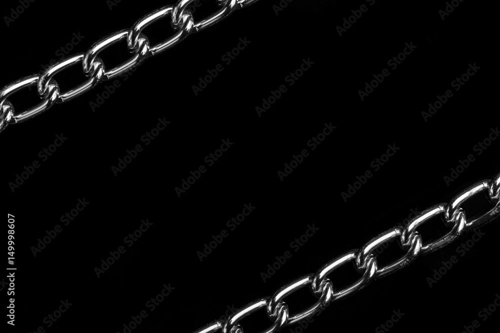 Black Chain Background