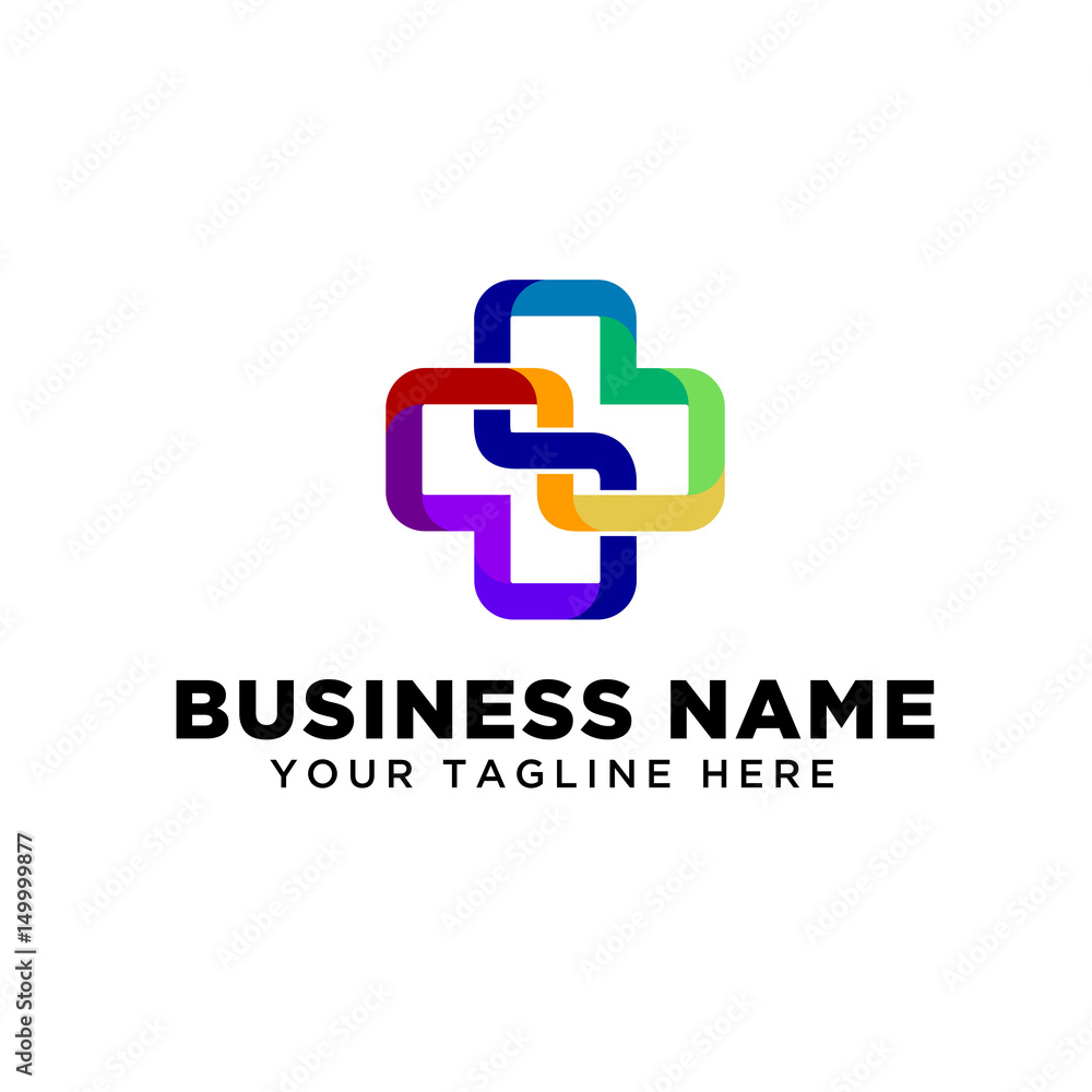 Fototapeta premium colourfull cross liine