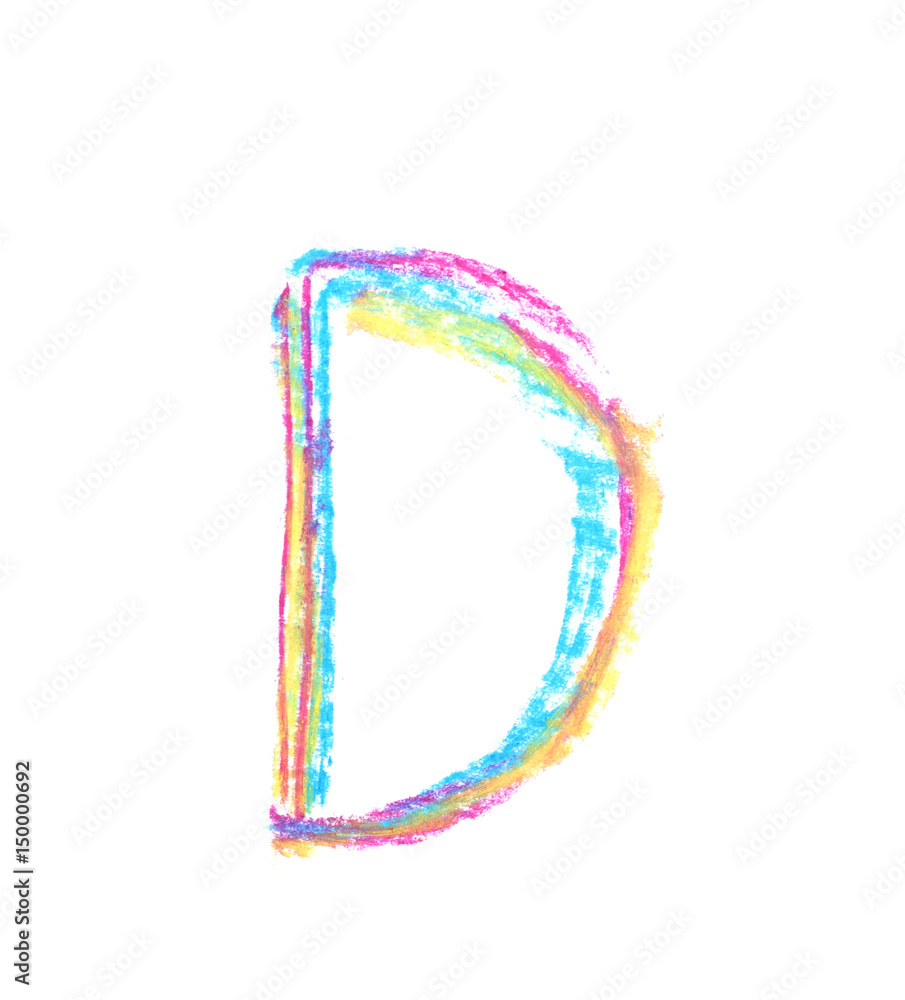 Single hand drawn letter isolated Single hand drawn letter isolated