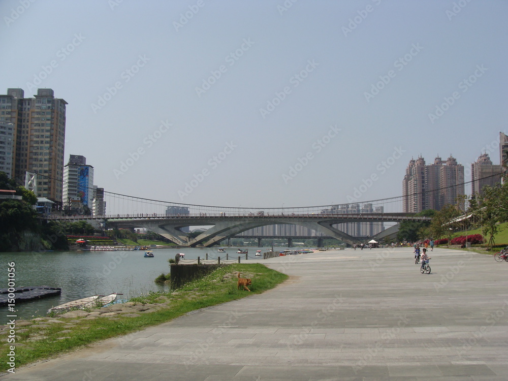 Fototapeta premium The right bank bike lane