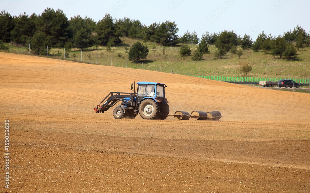 Obraz premium Spring field works