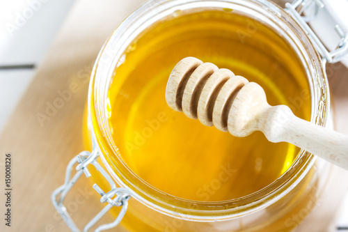 Jar of honey./Jar of honey