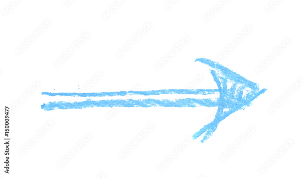 Hand drawn arrow symbol isolated Hand drawn arrow symbol isolated