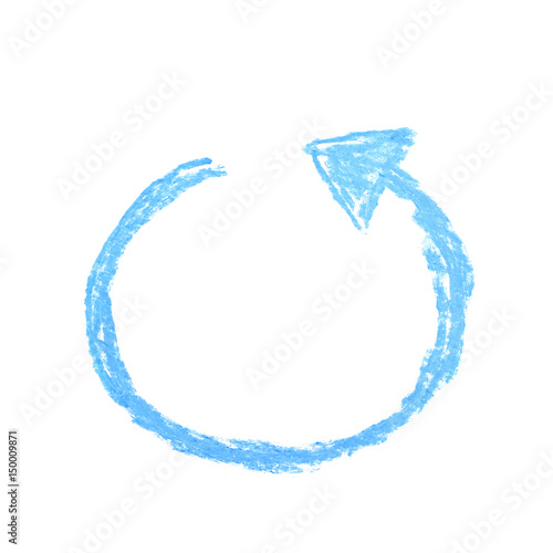 Hand drawn arrow symbol iso...