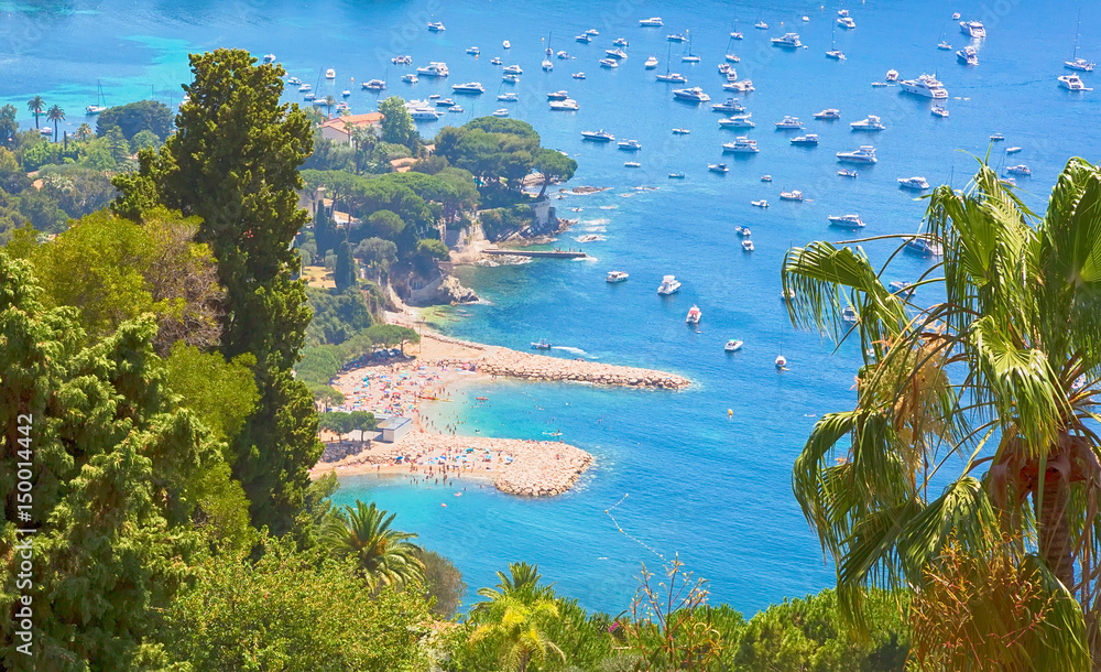 Beautiful Top View of bay Cote d'Azur Beautiful Top View of bay Cote d'Azur