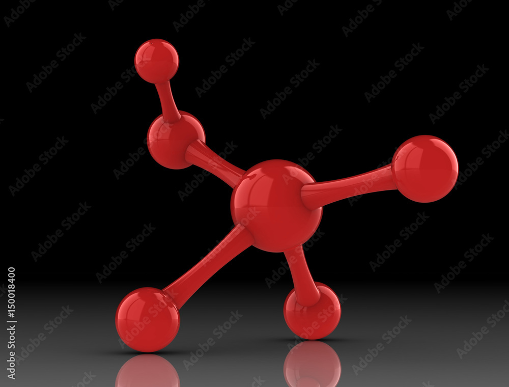 3d illustration of molecule model. Science background with molecules and atoms 3d illustration of molecule model. Science background with molecules and atoms