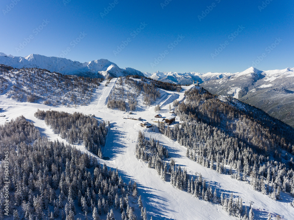 Ski station in Valtellina - Valmalenco - Group of Bernina