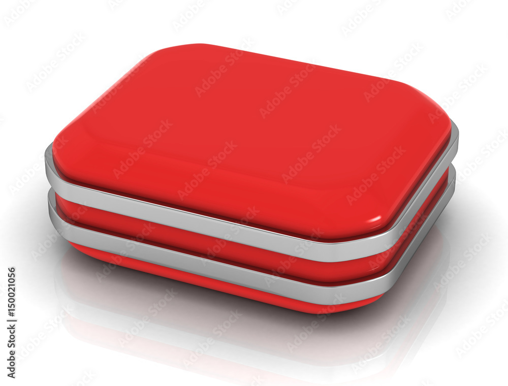 Suitcase on a white background. .3d illustration Suitcase on a white background. .3d illustration