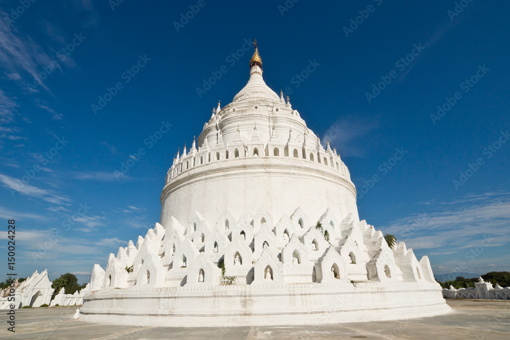 Hsinbyume Myatheindan Pagoda the Taj Mahal of Myanmar. 