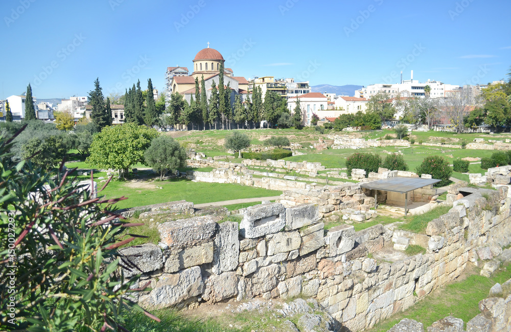 ancient cemetery Kerameikos Athens Greece