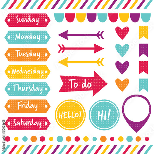 Planner design elements set
