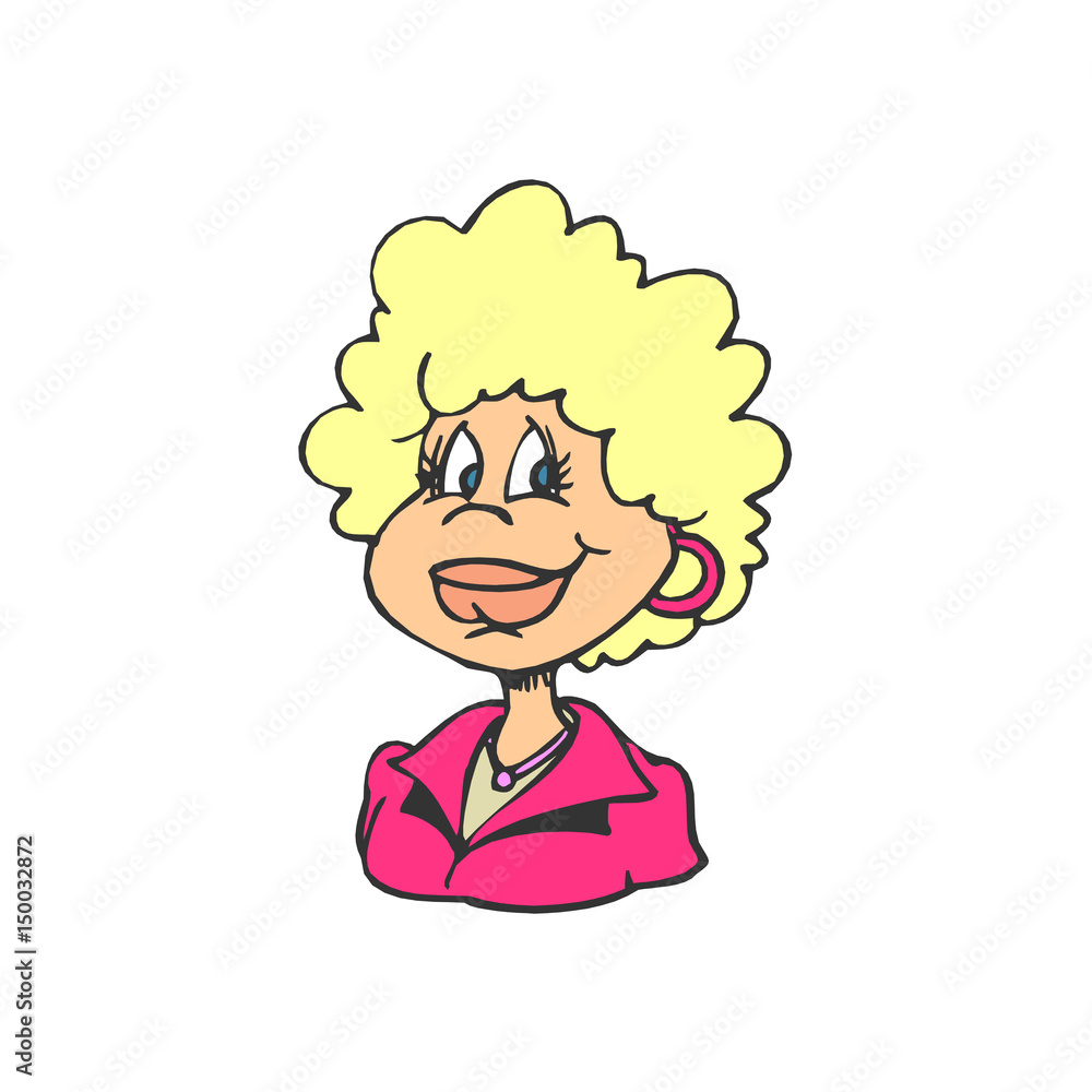 woman mother cartoon isolate alone woman mother cartoon isolate alone