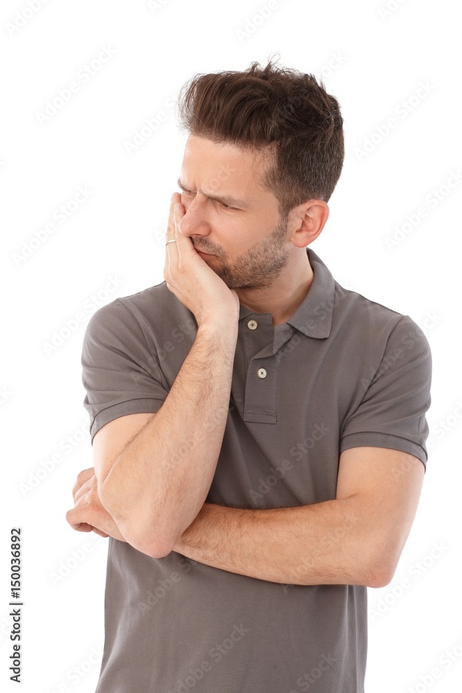Portrait of desperate man Portrait of desperate man
