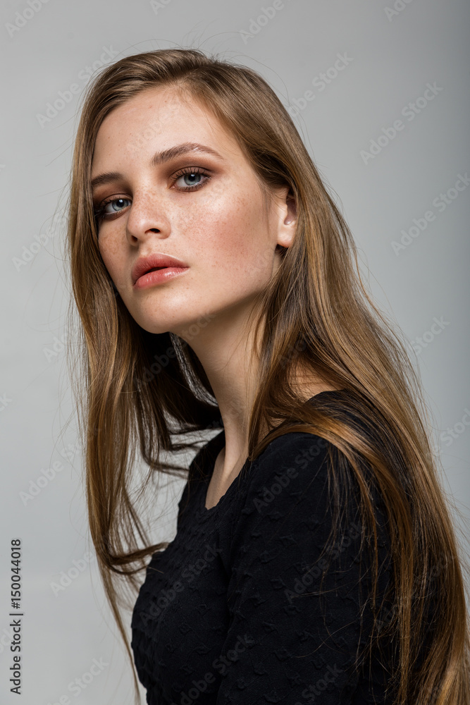 Model test with young beautiful fashion model Model test with young beautiful fashion model
