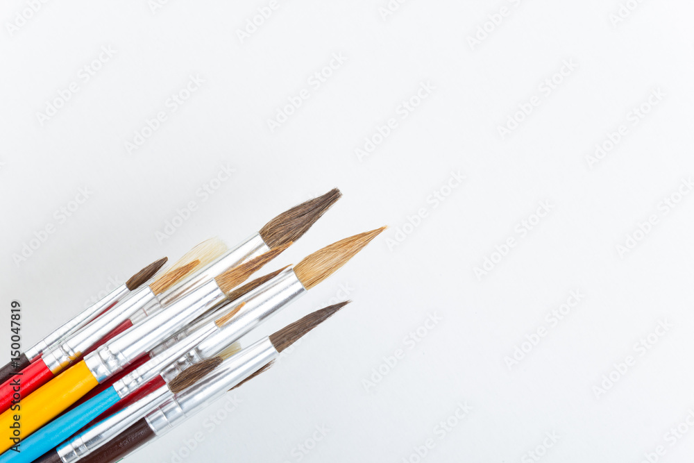 colorful paint brushes,school supplies,special artistic equipment colorful paint brushes,school supplies,special artistic equipment